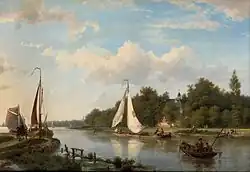 Am Fluss an einem sonnigen Nachmittag, 1864