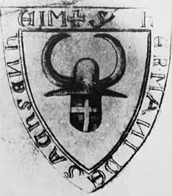 Ältestes Wappen der Sachsenheimer, 1285