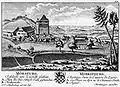 Mörsburg, Stich von Herrliberger nach einer Zeichnung von Johann Ulrich Schellenberg, ca. 1754
