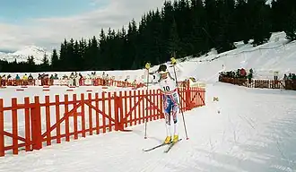 Hervé Flandin beim Olympischen Sprintrennen 1992