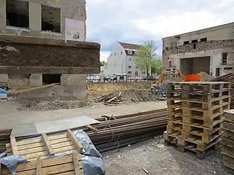 2019: Abriss des Mittelteils und Bauvorbereitung