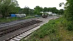 Überblick über das Gelände des neuen Lokschuppens