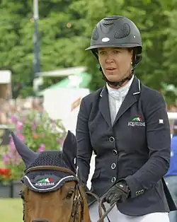 Lauren Hough mit Ohlala beim PfingstTurnier Wiesbaden 2013 (CSI 5*)