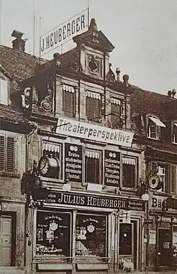 Bahnhofstraße 7, um 1905 und im Jahr 2018