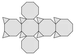 Netz eines Hexaederstumpfs