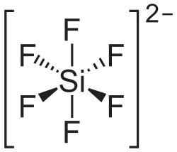 Strukturformel der Hexafluorokieselsäure