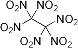 Struktur von Hexanitroethan