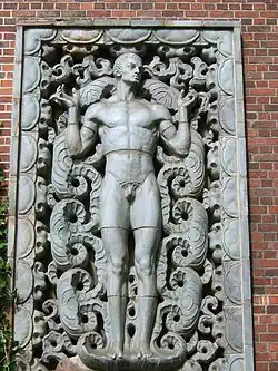 Werk von Richard Luksch am Gebäude der Hochschule für bildende Künste Hamburg