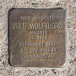 Stolperstein in Vitte, Insel Hiddensee