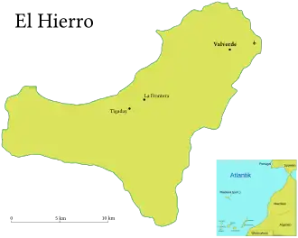 Karte und Lage der Insel