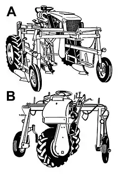 Verschiedene Portaltraktoren