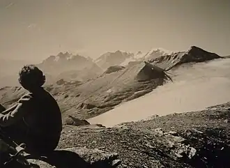 Bündner Vorab und Vorab Pign im Herbst 1960, vom Piz Grisch gesehen