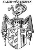 Wappen der Hiller von Gaertringen bei Siebmacher