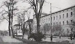 Ansicht der Artillerie-Kaserne an der Gögginger Straße (um 1900)