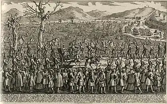 Prozession zum Galgenberg.