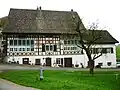 «Spreuermühle», 1408 erwähnt: im dazugehörenden Tanz- und Speisesaal soll Johanna Spyri jeweils an der Chilbi getanzt haben.