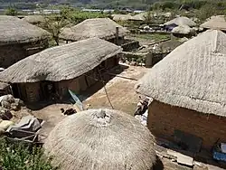 Teil des historischen Dorfes