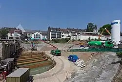 22. Mai 2012: Verfüllung des Bergungsbauwerks