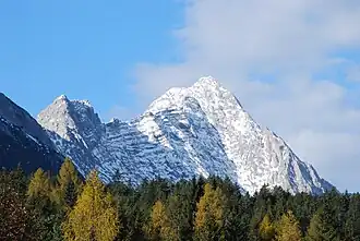 Die Hochwand aus dem Gaistal (von Osten)