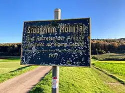 Hochwasser­rückhalte­becken Möhntal (2022), Schild