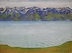 Genfersee mit Savoyerbergen, 1907