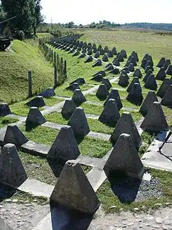 Höckerlinie an der Festungsfront Oder-Warthe-Bogen (Panzerwerk 717)