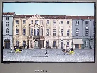 Hofpostamt in der Königstraße 60 im Jahr 1835