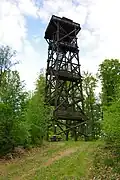 Ehemaliger Aussichtsturm auf dem Hohen Mechtin (2011)