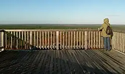 Aussicht vom Turm nach Norden zum Sender Dannenberg/Zernien