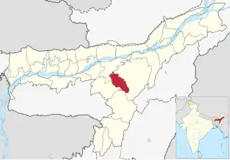 Lagekarte des Distrikts