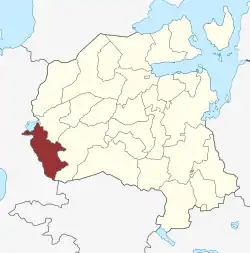 Lage des Holmstrup Sogn in der Holbæk Kommune