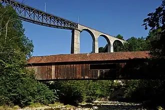 Kubelbrücke, 1780 (Vordergrund)