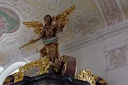 Erzengel Michael auf dem Schalldeckel