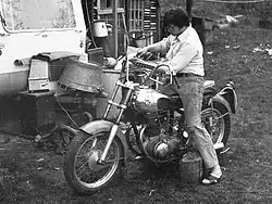 Horex Regina (400) wird Richtung Chopper umgebaut.