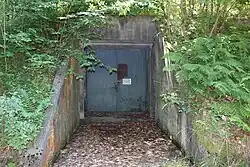 Bunker der Standortmunitionsniederlage im deutschen Teilbereich