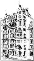 Hotel Meissl & Schadn, 1896, Fassade Neuer Markt 2 (früher: Mehlmarkt)[7].