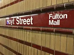 Renoviert in 1980er Jahren: Hoyt Street, IRT Eastern Parkway Line