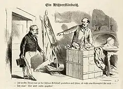 Napoleon III geht nach dem Ende des Deutschen Krieges leer aus.