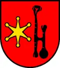sechsstrahliger Kugelstern im Wappen von Hubersdorf