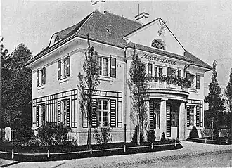 1907 – Hubertusapotheke, ehemalige Apotheke in München-Solln (heute Kunstgalerie), Diefenbachstr. 2