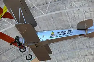 Huff-Daland Duster im NASM Udvar Hazy Centre, Chantilly