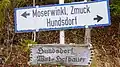 Hundsdorf Wegweiser