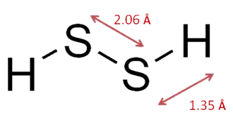 Strukturformel von Disulfan