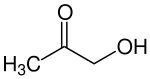 Strukturformel von Hydroxyaceton