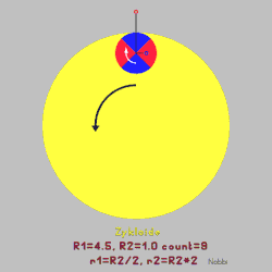 Zwei Hypotrochoiden (Animation)