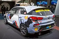 Mit diesem i30 N nahm Hyundai Motorsport am 24-Stunden-Rennen auf dem Nürburgring teil.