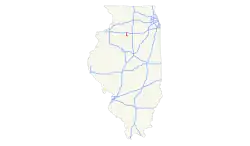 Streckenverlauf der Interstate 180