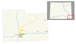 Streckenverlauf der Interstate 180 (WY) Metric