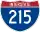 Straßenschild der I-215