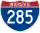 Straßenschild der I-285